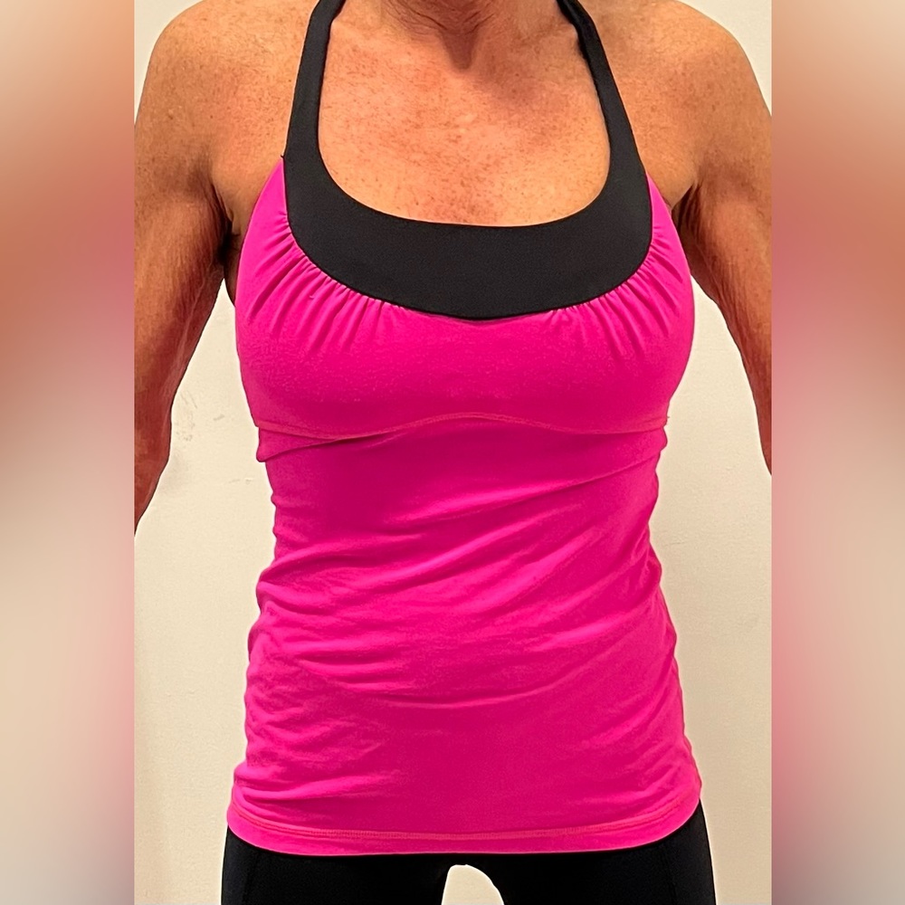 Lululemon pink strappy top